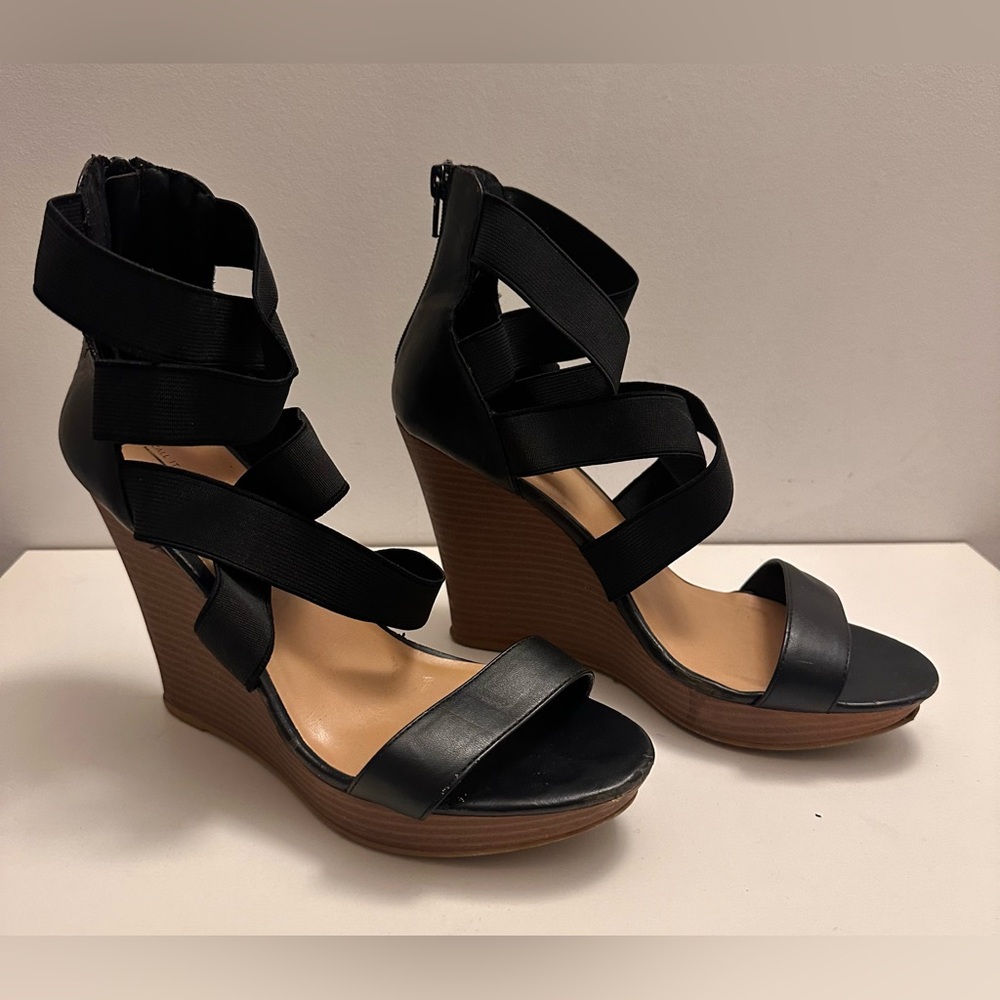 CALL IT SPRRING Bandage Summer Wedges Heels Size 10